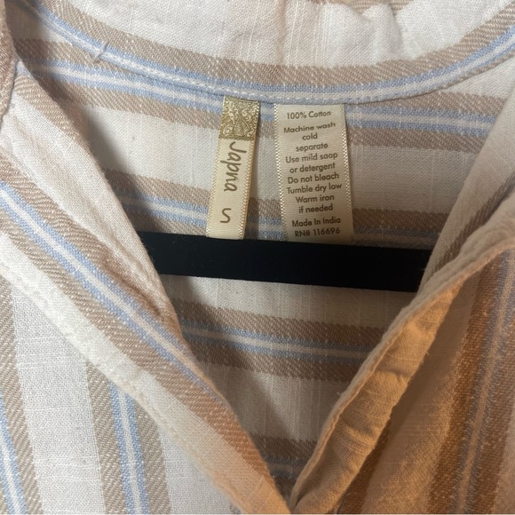 Japna Blue and White Striped Mini Dress - Picture 6 of 8